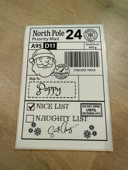 Personalised Christmas Stickers